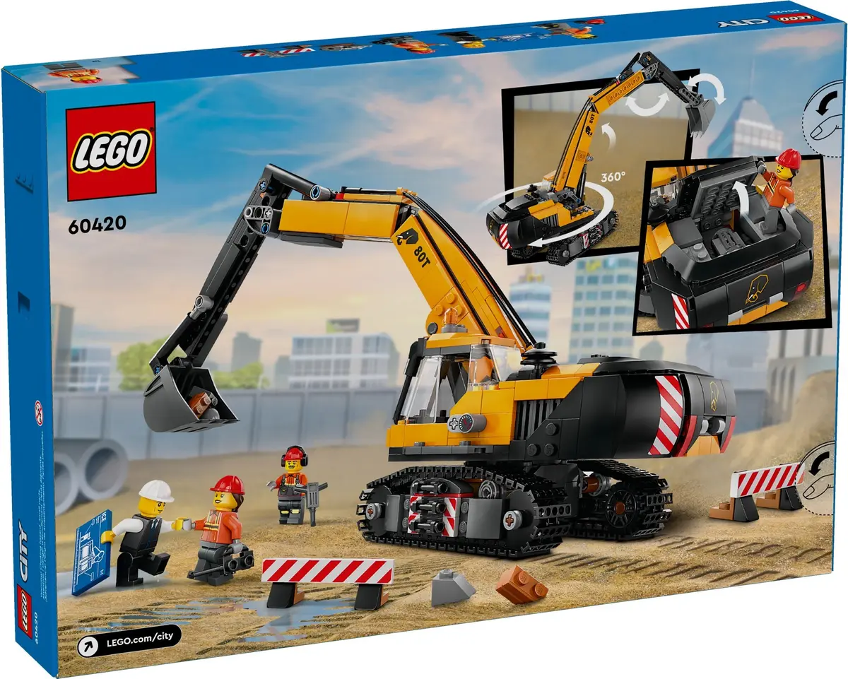 LEGO City 60420 Construction Excavator set, image 6