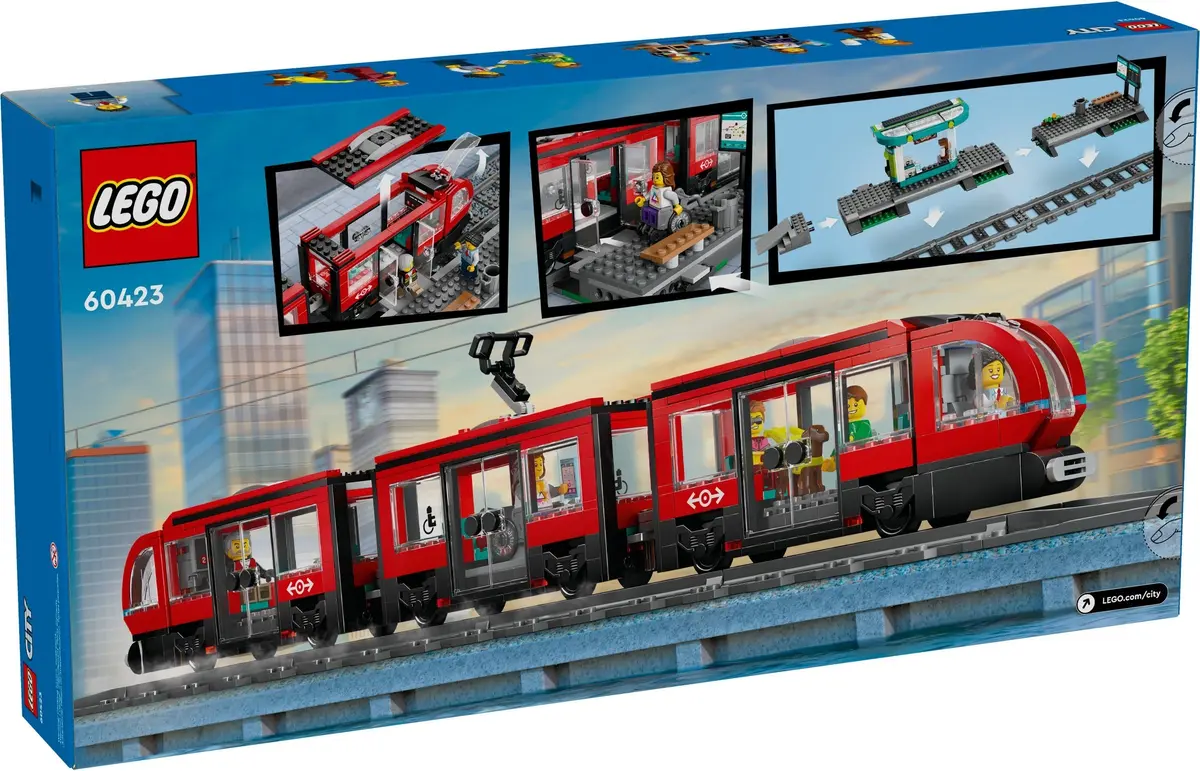 LEGO City 60423 Downtown Streetcar set, image 3