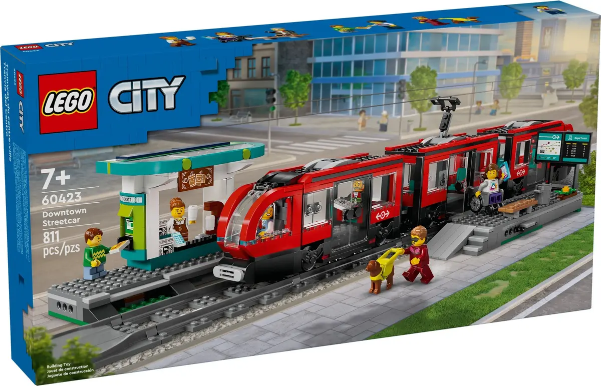LEGO City 60423 Downtown Streetcar set, image 2