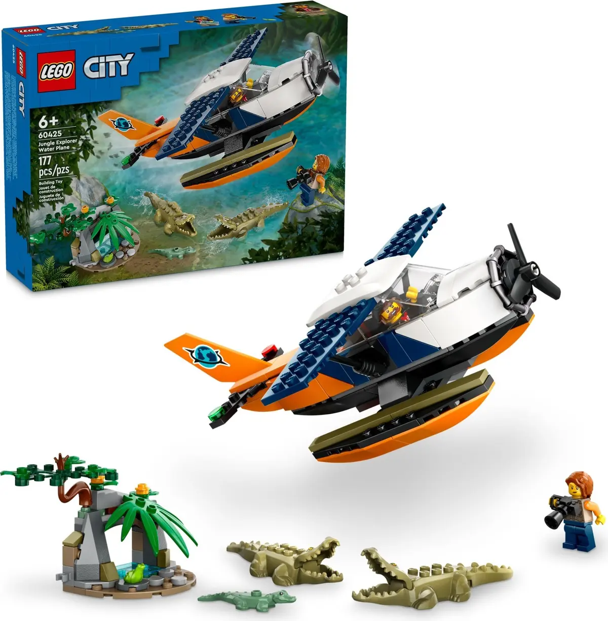 LEGO City 60425 Jungle Explorer Water Plane set, image 6