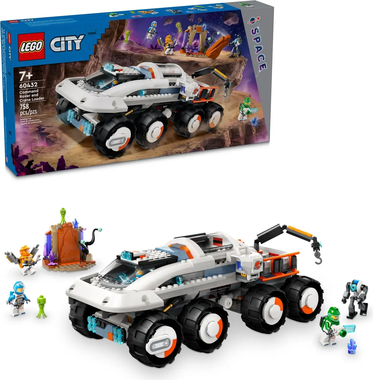 LEGO City 60432 Command Rover and Crane Loader set, image 2