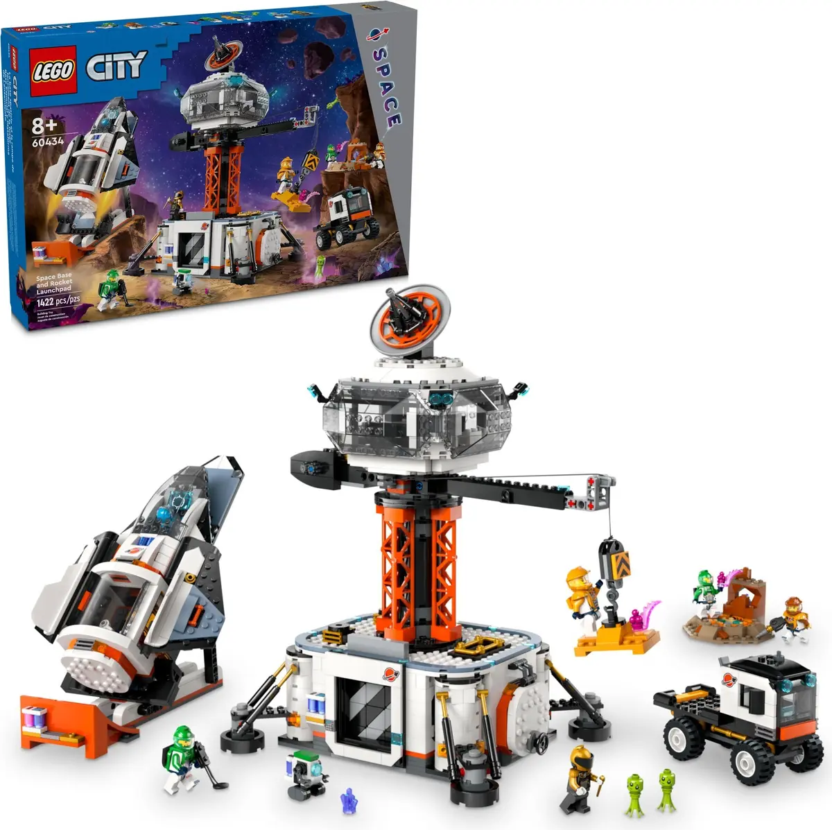 LEGO City 60434 Space Base and Rocket Launchpad set, image 2
