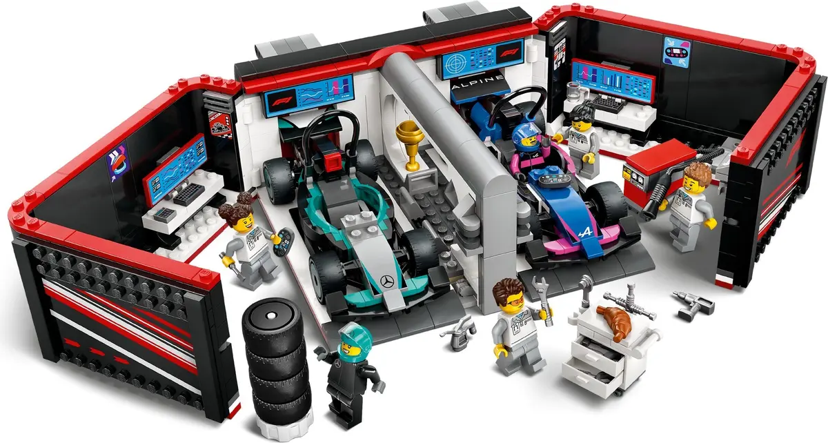 LEGO City 60444 F1 Garage & Mercedes-AMG & Alpine Cars set, image 5
