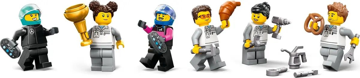 LEGO City 60444 F1 Garage & Mercedes-AMG & Alpine Cars set, image 4
