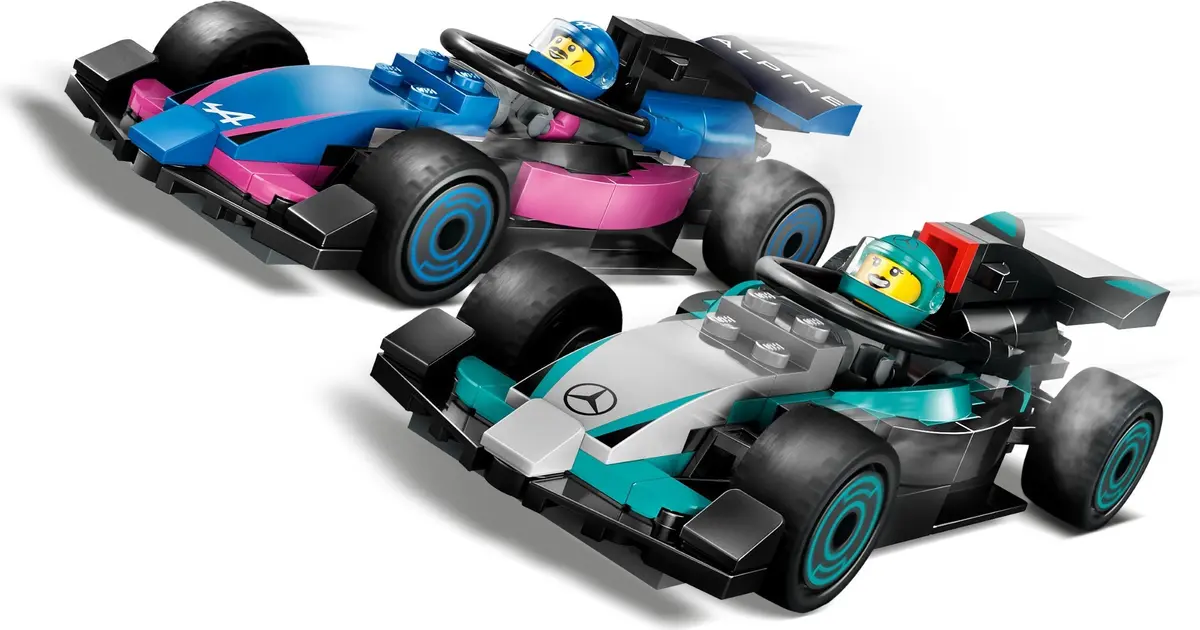 LEGO City 60444 F1 Garage & Mercedes-AMG & Alpine Cars set, image 6