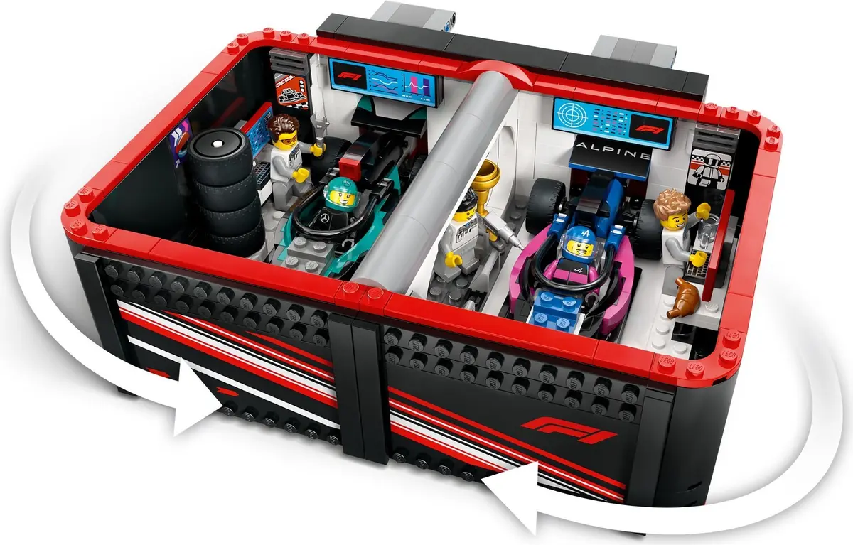 LEGO City 60444 F1 Garage & Mercedes-AMG & Alpine Cars set, image 7