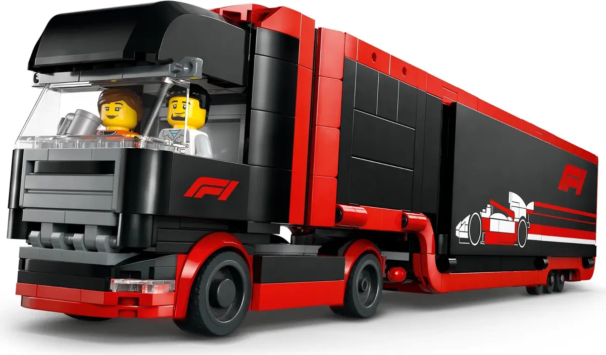 LEGO City 60445 F1 Truck with RB20 & AMR24 F1 Cars set, image 8