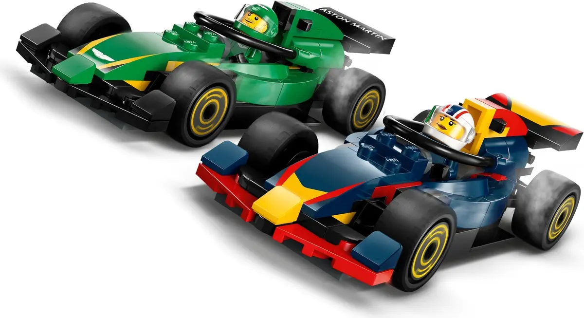LEGO City 60445 F1 Truck with RB20 & AMR24 F1 Cars set, image 6