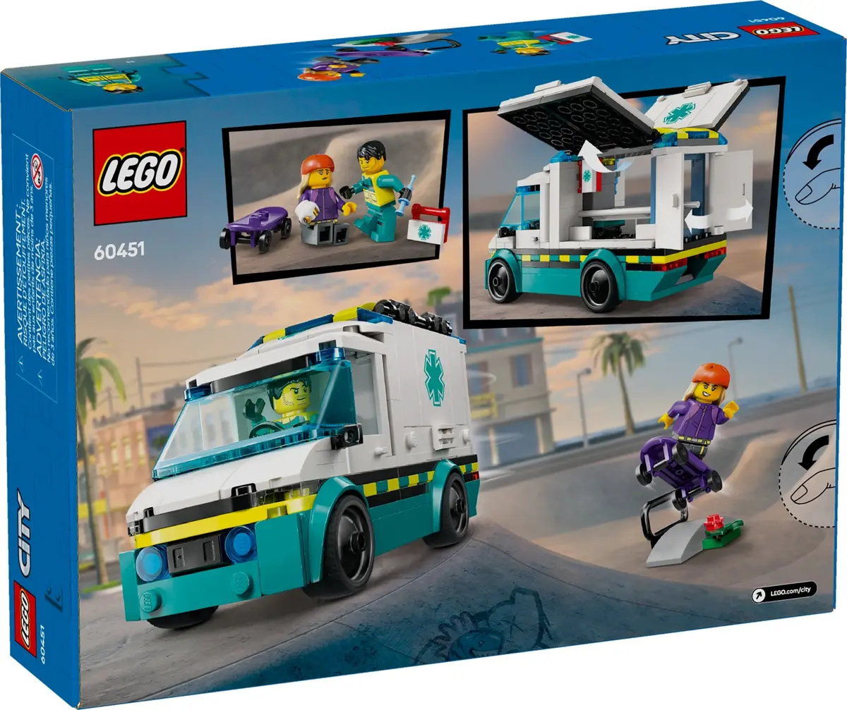 LEGO City 60451 Emergency Ambulance set, image 2