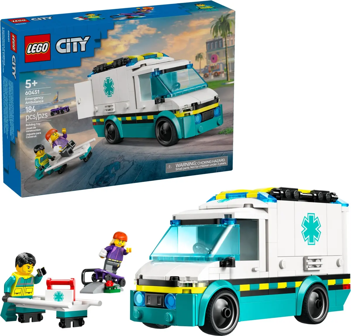 LEGO City 60451 Emergency Ambulance set, image 3