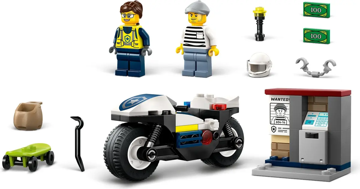 LEGO City 60455 Police Motorcycle set, image 7