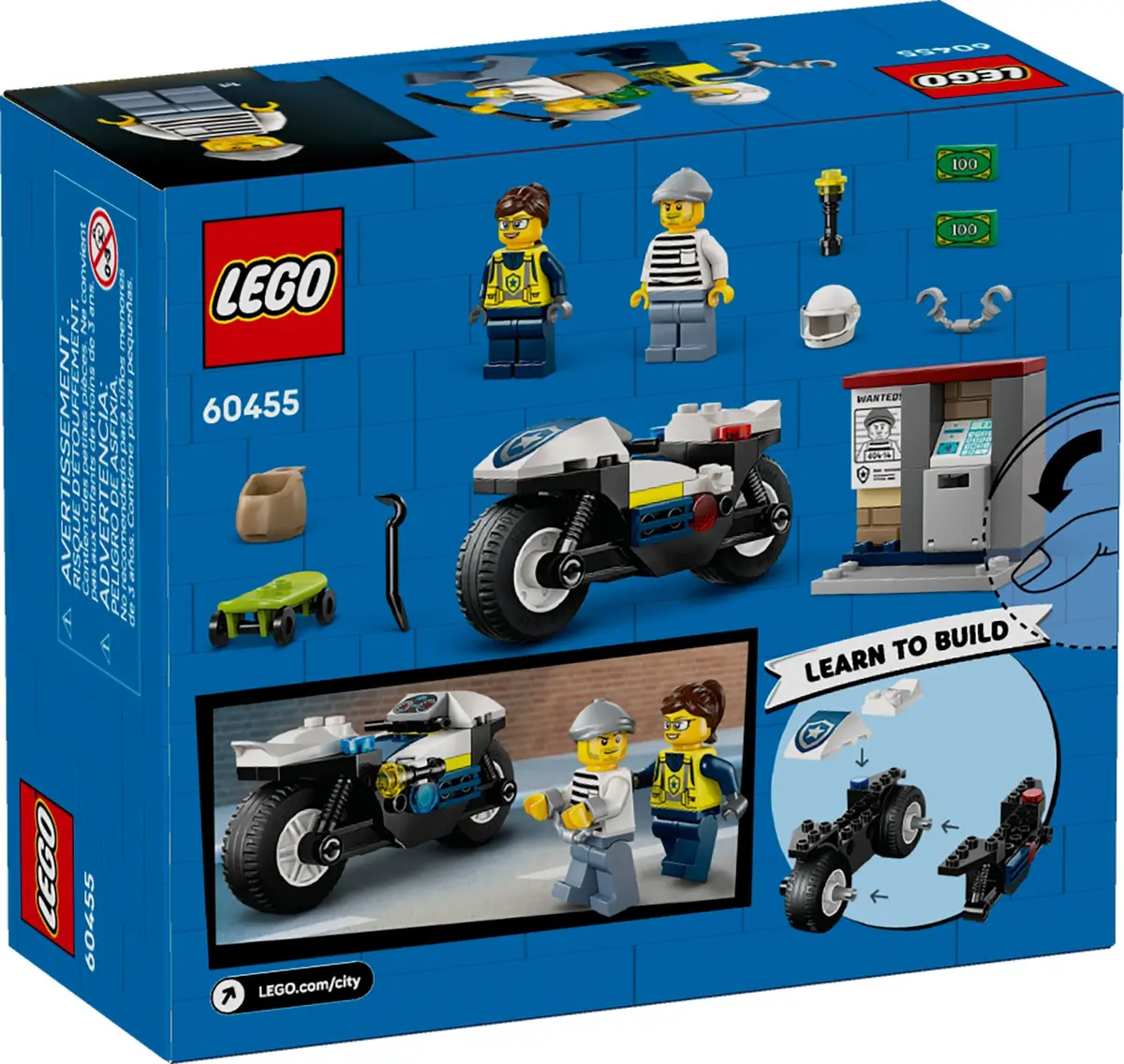 LEGO City 60455 Police Motorcycle set, image 2