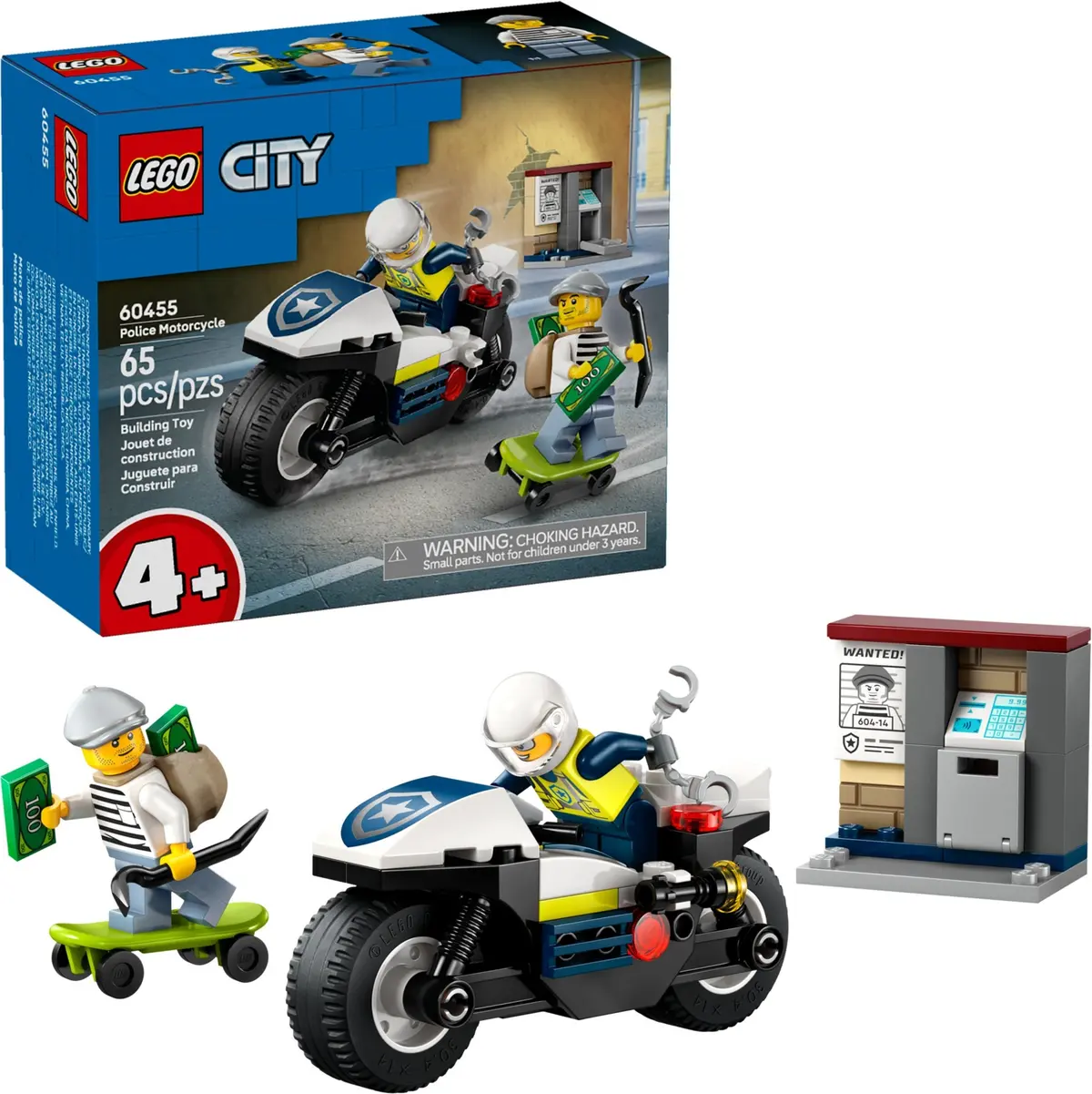 LEGO City 60455 Police Motorcycle set, image 3