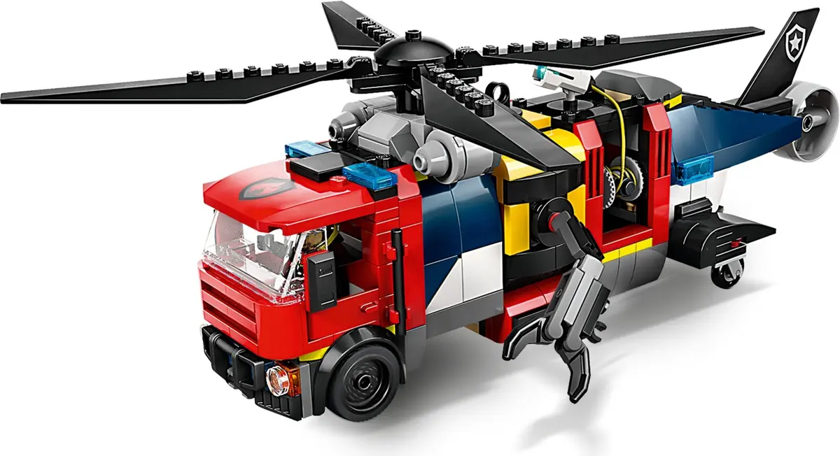 LEGO City 60462 Helicopter, Fire Truck & Submarine Remix set, image 9