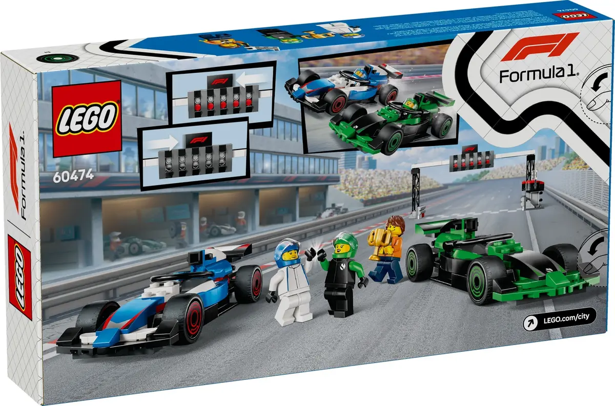 LEGO City 60474 F1 Grid with VCARB & Sauber Race Cars set, image 2