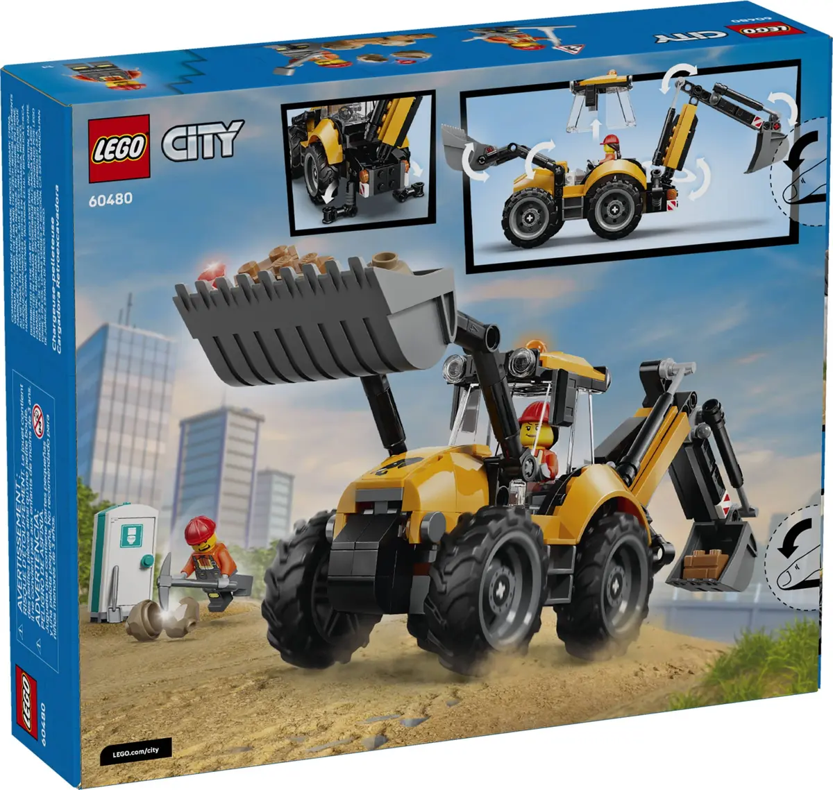 LEGO City 60480 Backhoe Loader set, image 2