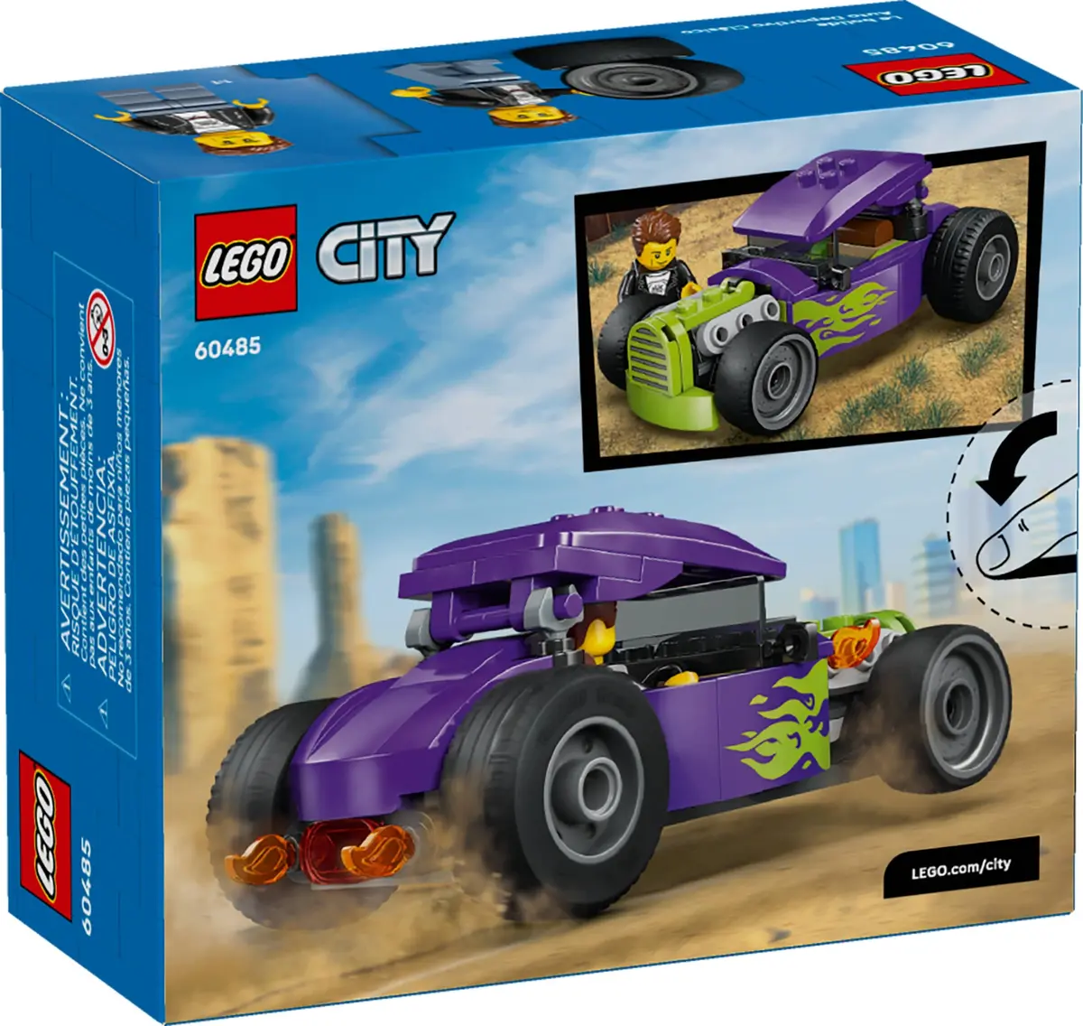 LEGO City 60485 Hot Rod set, image 2