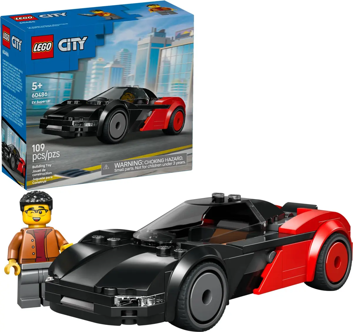 LEGO City 60486 EV Supercar set, image 3