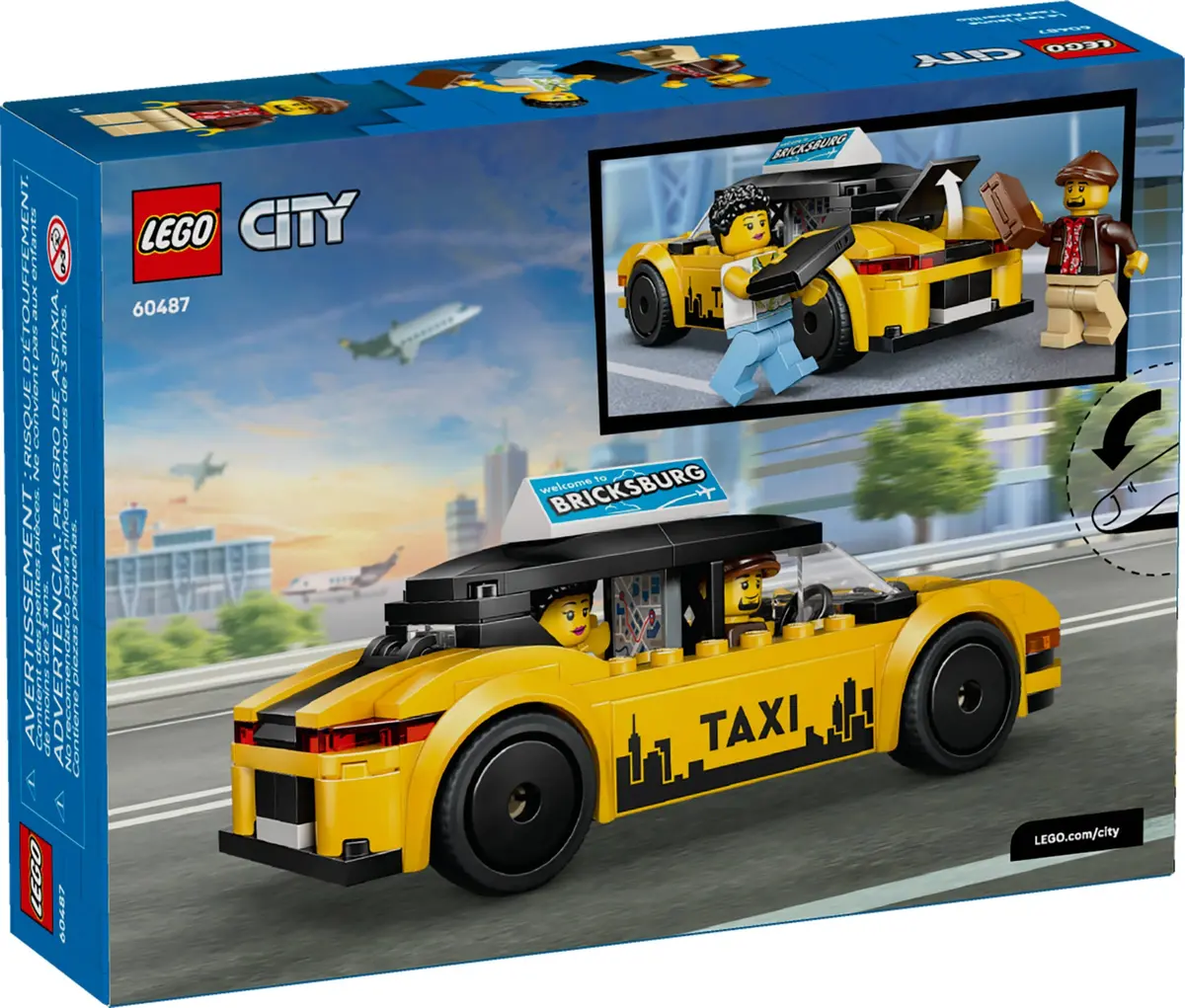 LEGO City 60487 Yellow Taxi set, image 2