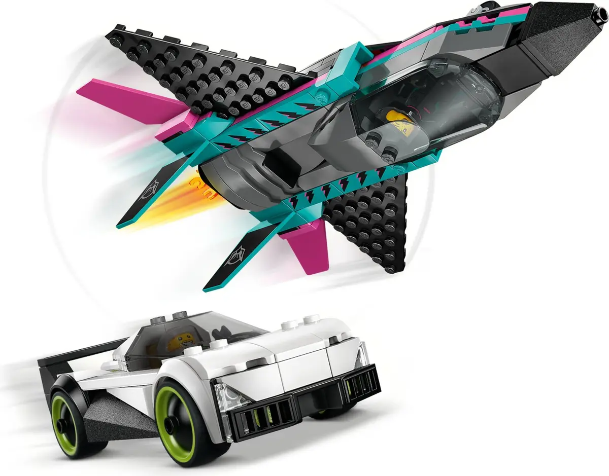 LEGO City 60489 Jet vs. Car set, image 8