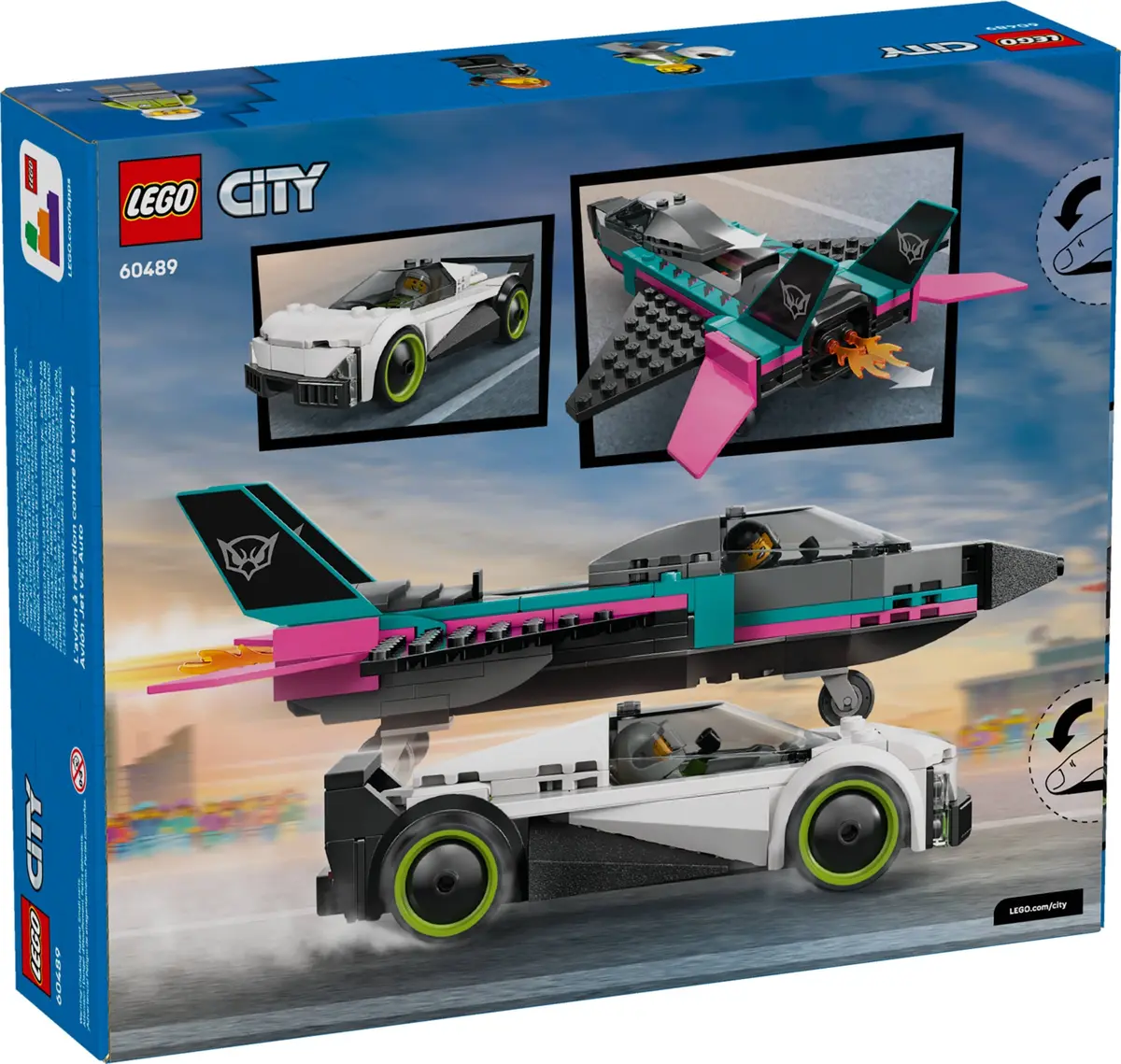 LEGO City 60489 Jet vs. Car set, image 2