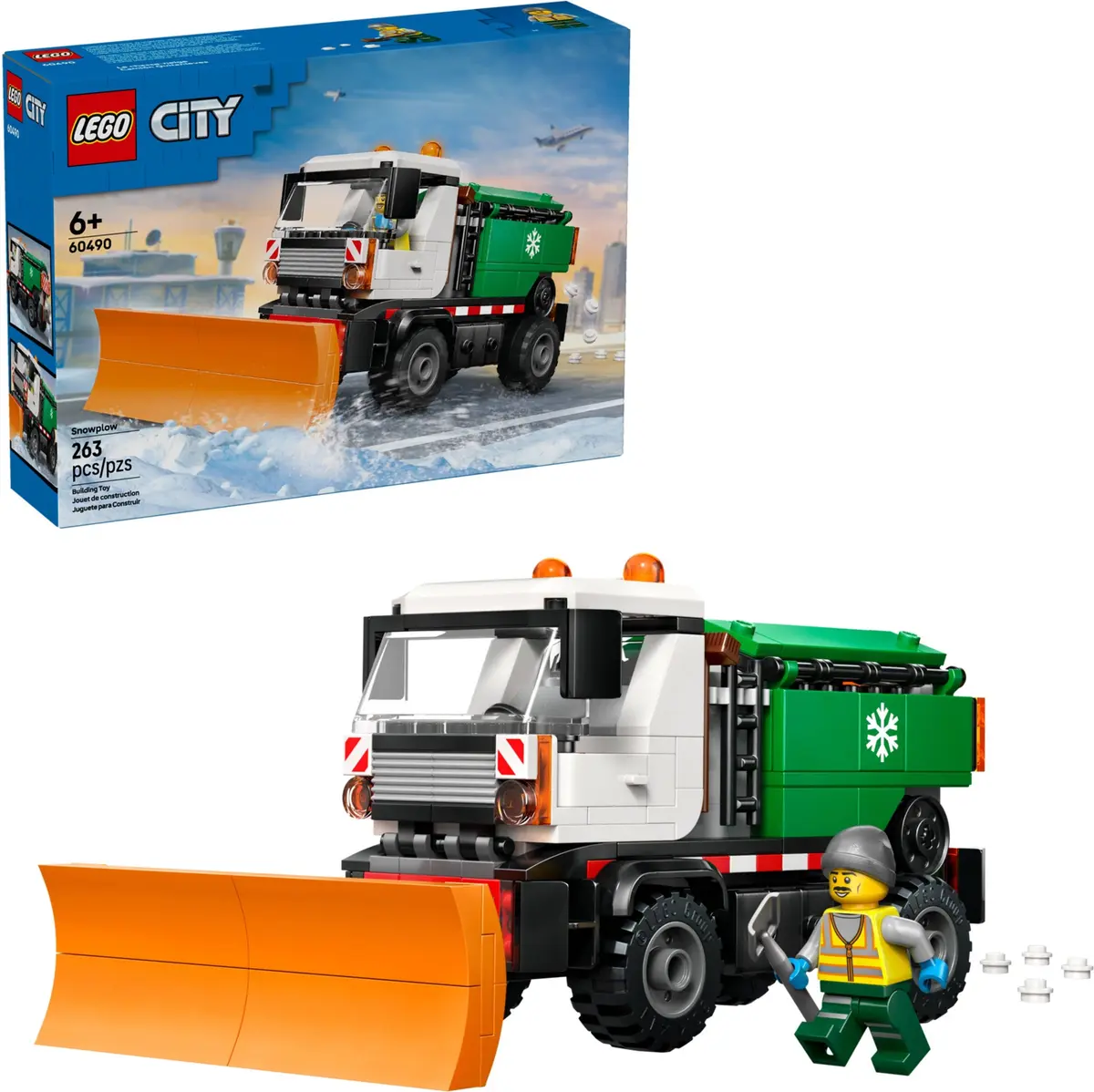 LEGO City 60490 Snowplough set, image 3