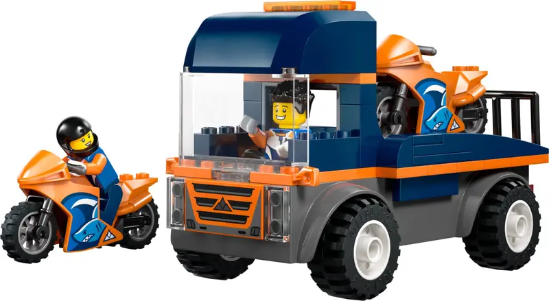 LEGO City 60491 Motorcycle Transporter set
