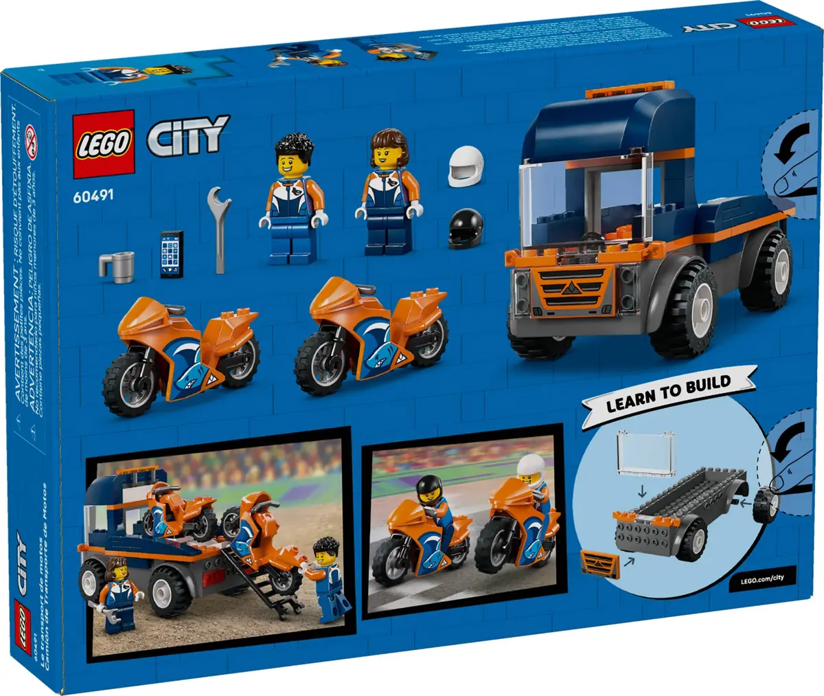 LEGO City 60491 Motorcycle Transporter set, image 2