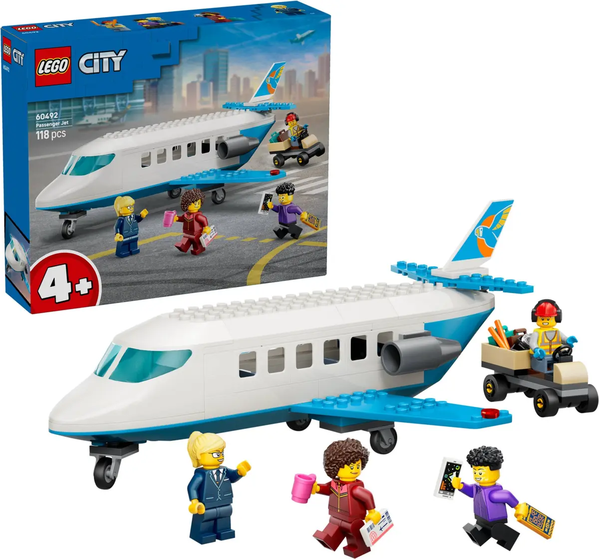 LEGO City 60492 Passenger Jet set, image 3