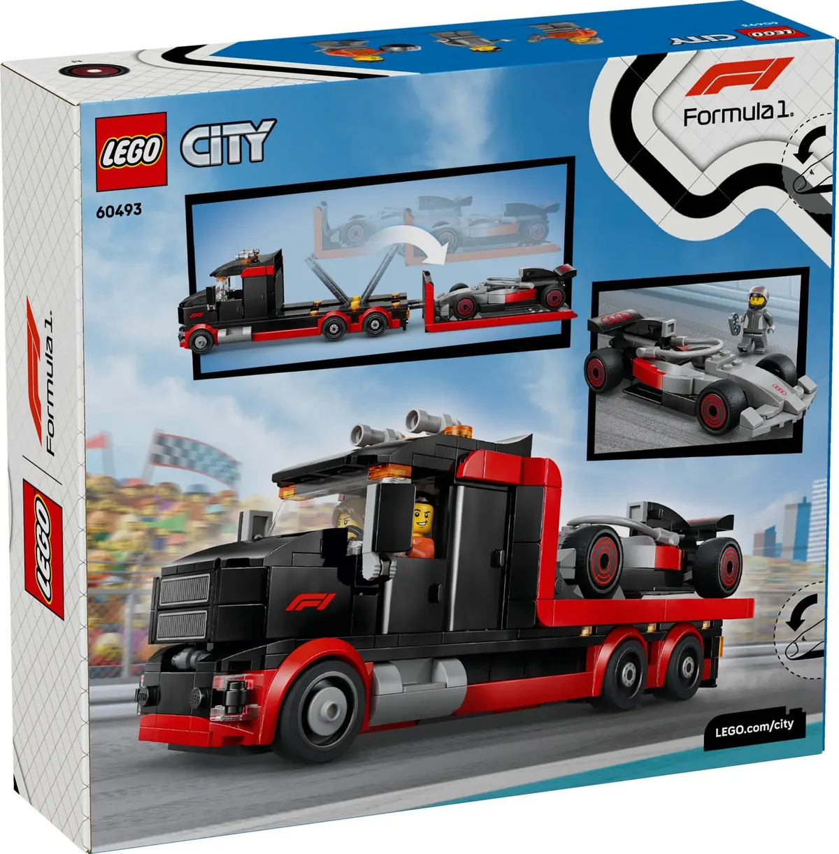 LEGO City 60493 F1 Display Truck with Audi F1 Race Car set, image 3