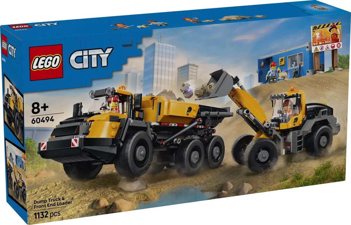 LEGO City 60494 Dump Truck & Front End Loader set, image 2