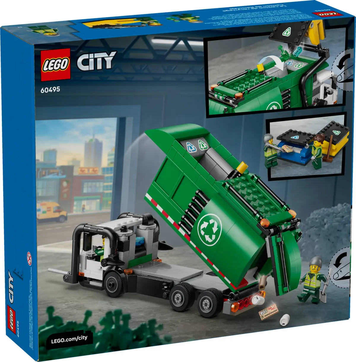 LEGO City 60495 Recycling Truck set, image 2