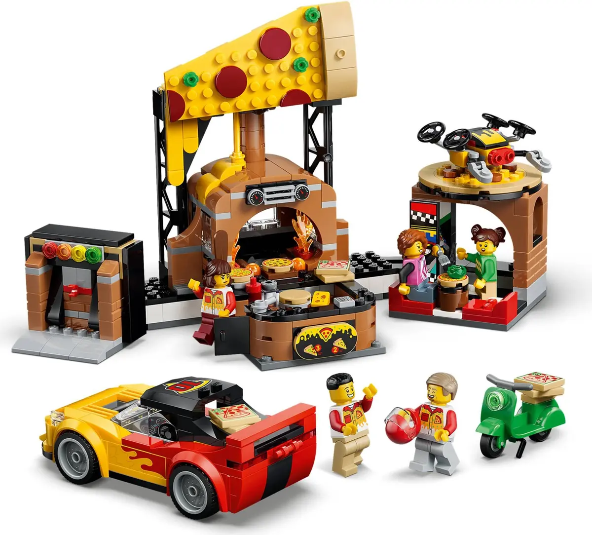 LEGO City 60496 Pizza Delivery Experience set, image 10