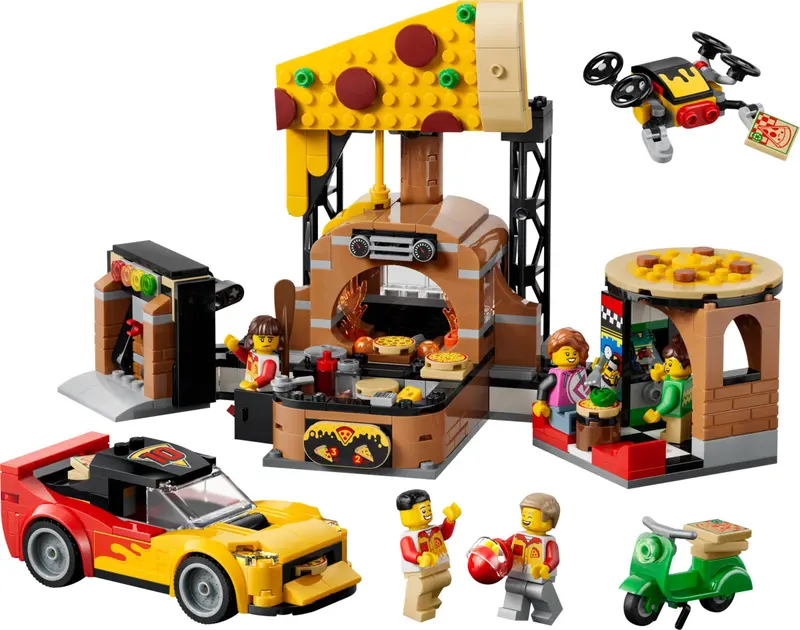 LEGO City 60496 Pizza Delivery Experience set