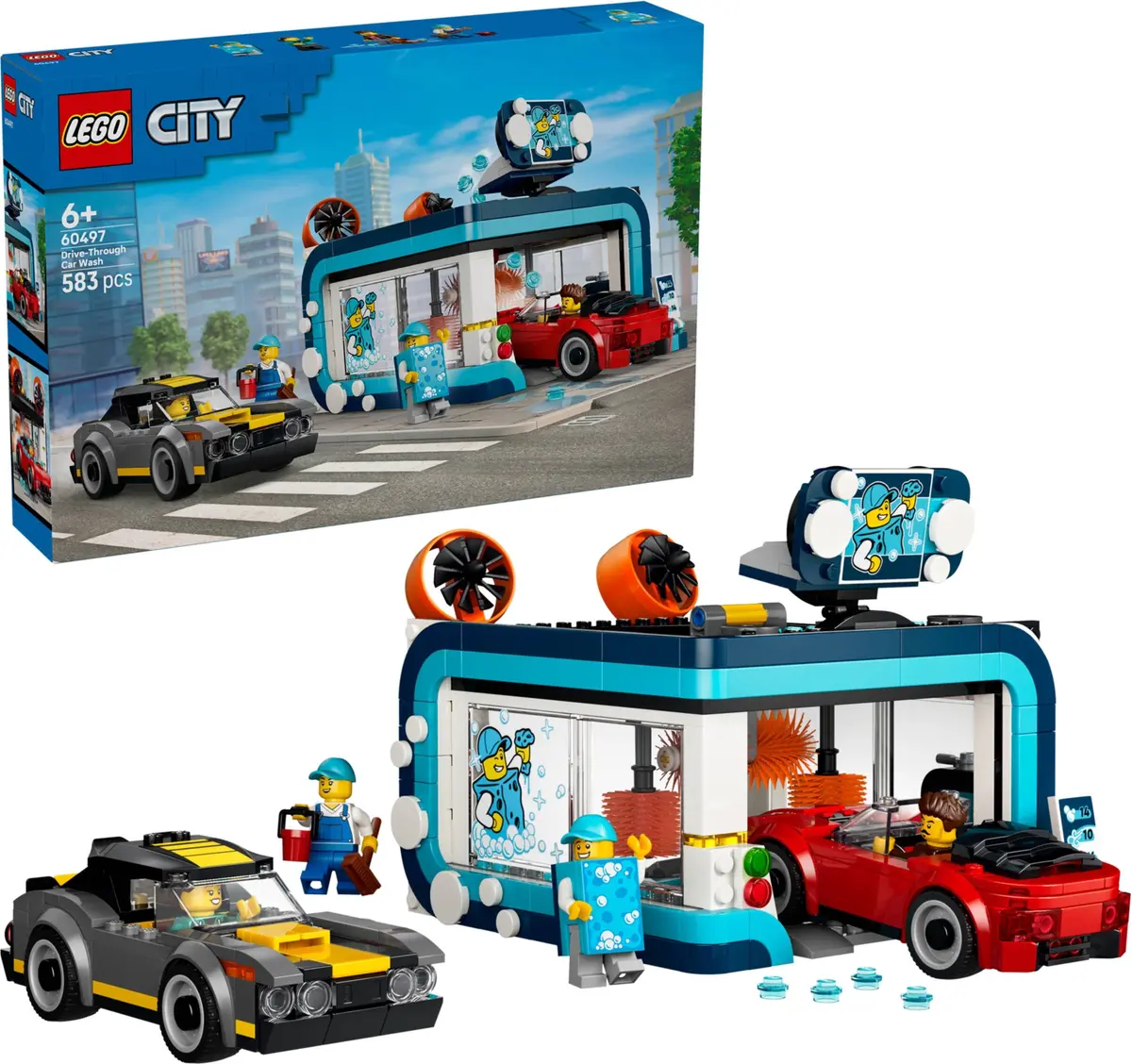 LEGO City 60497 Drive-Through Car Wash set, image 3
