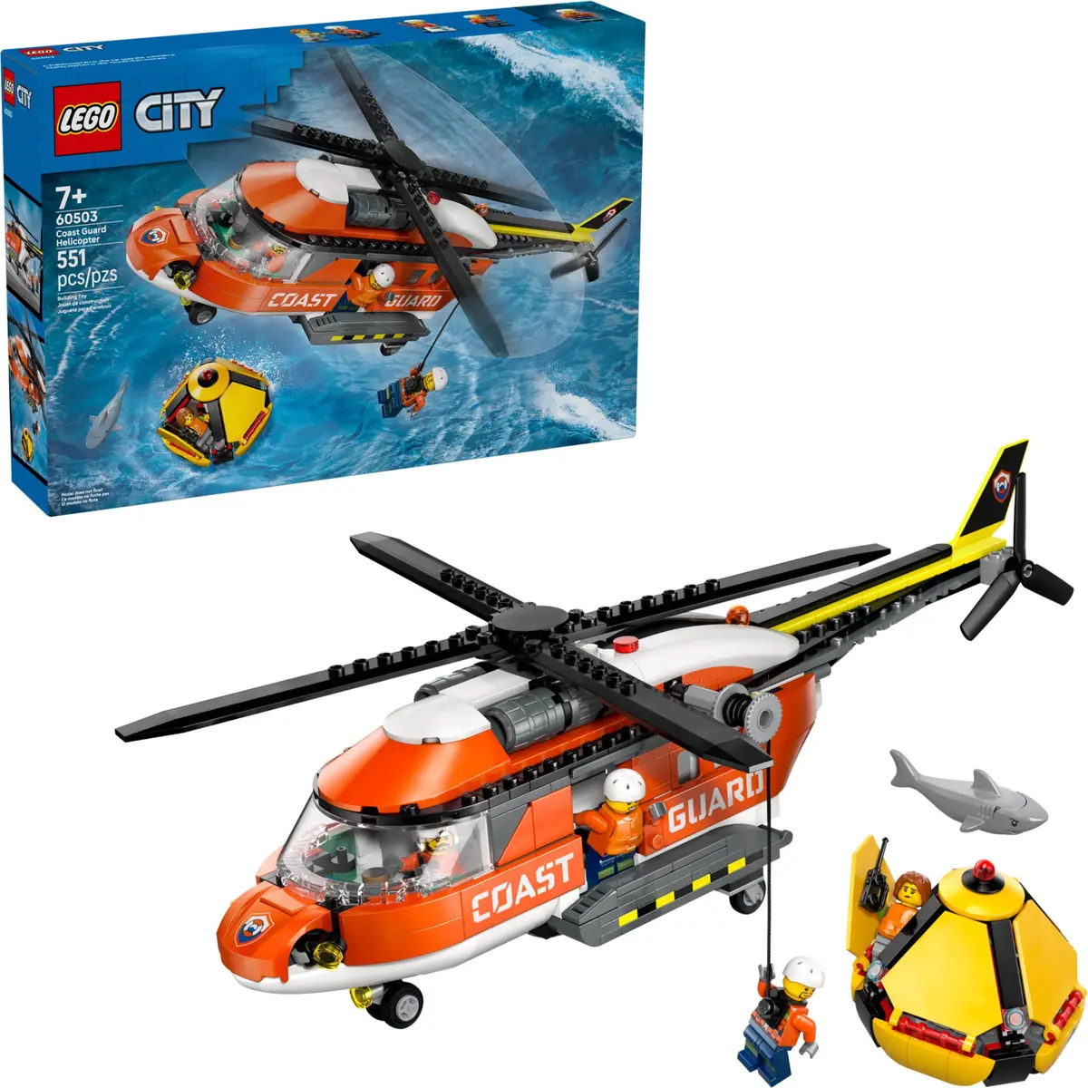 LEGO City 60503 Coast Guard Helicopter set, image 3