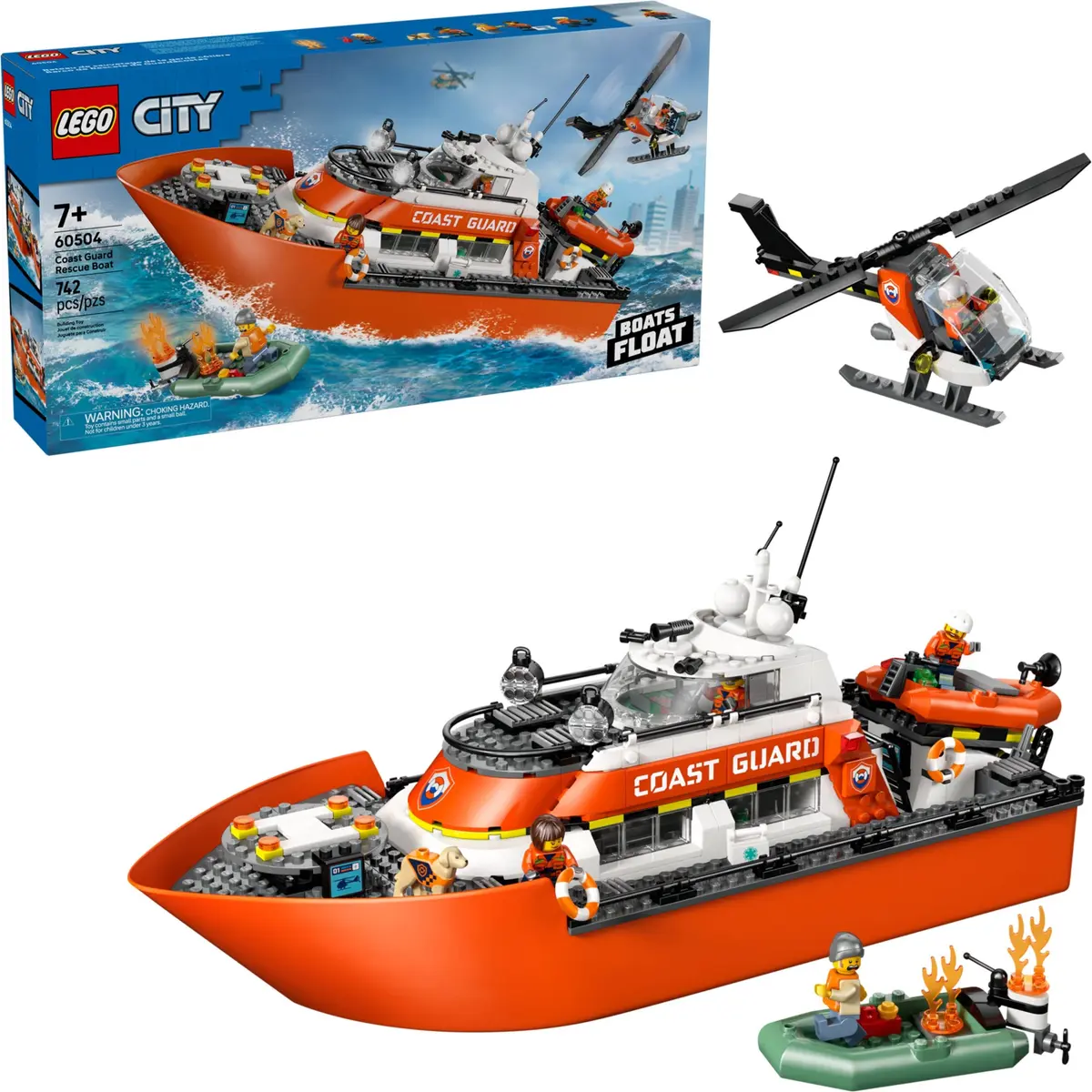LEGO City 60504 Coast Guard Rescue Boat set, image 3