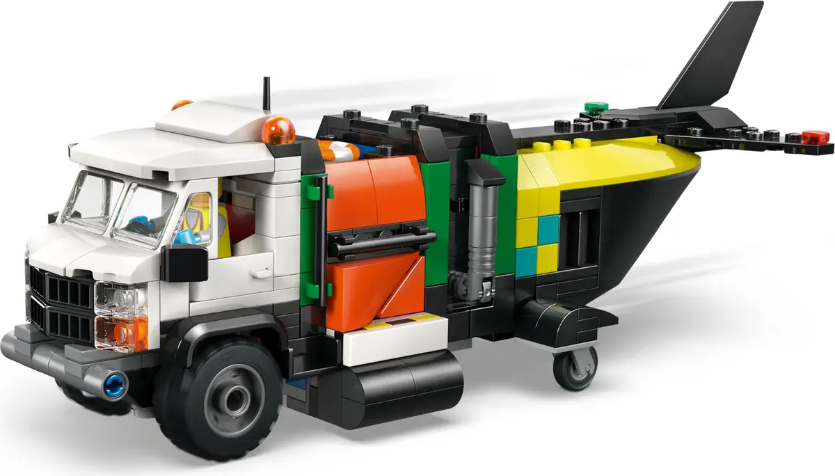 LEGO City 60505 Airplane, Service Truck & Hovercraft Remix set, image 10