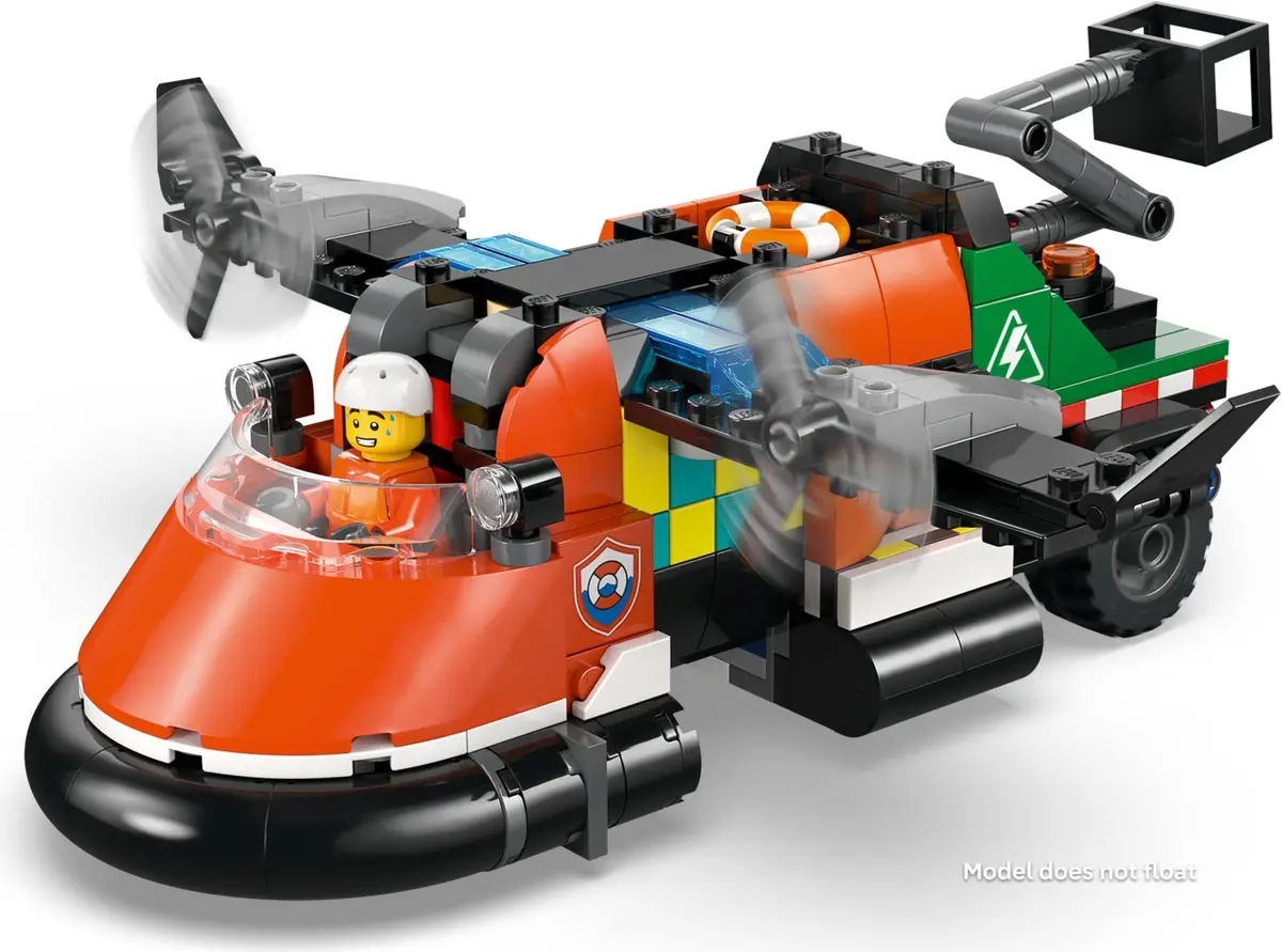 LEGO City 60505 Airplane, Service Truck & Hovercraft Remix set, image 11