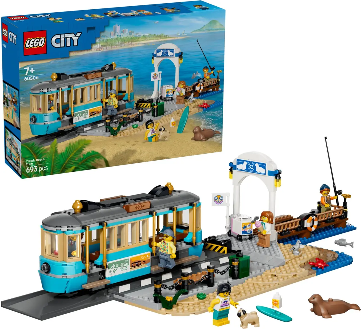 LEGO City 60506 Classic Beach Tram set, image 4