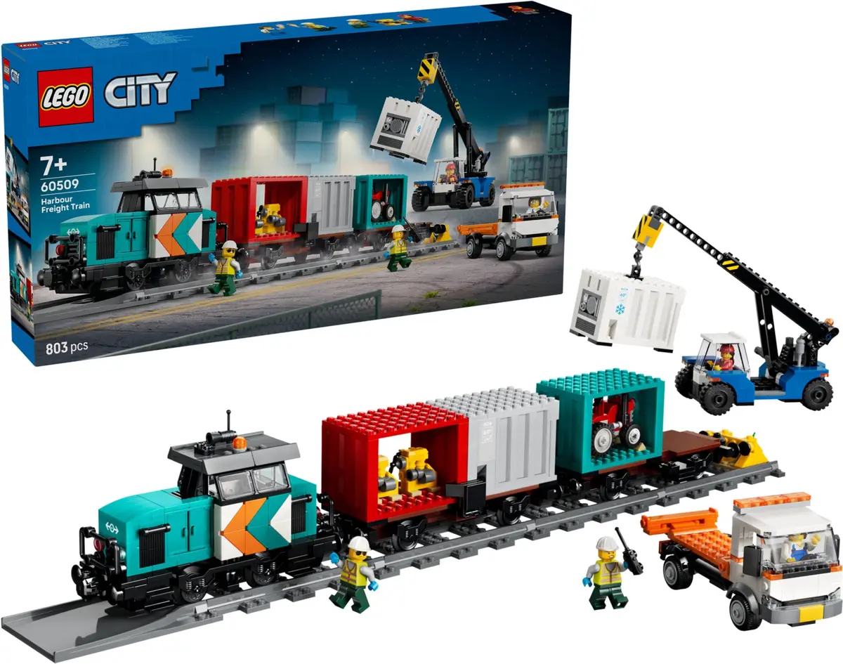 LEGO City 60509 Harbour Freight Train set, image 4