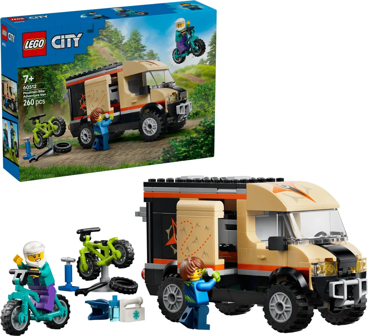LEGO City 60512 Mountain Bike Adventure Van set, image 3