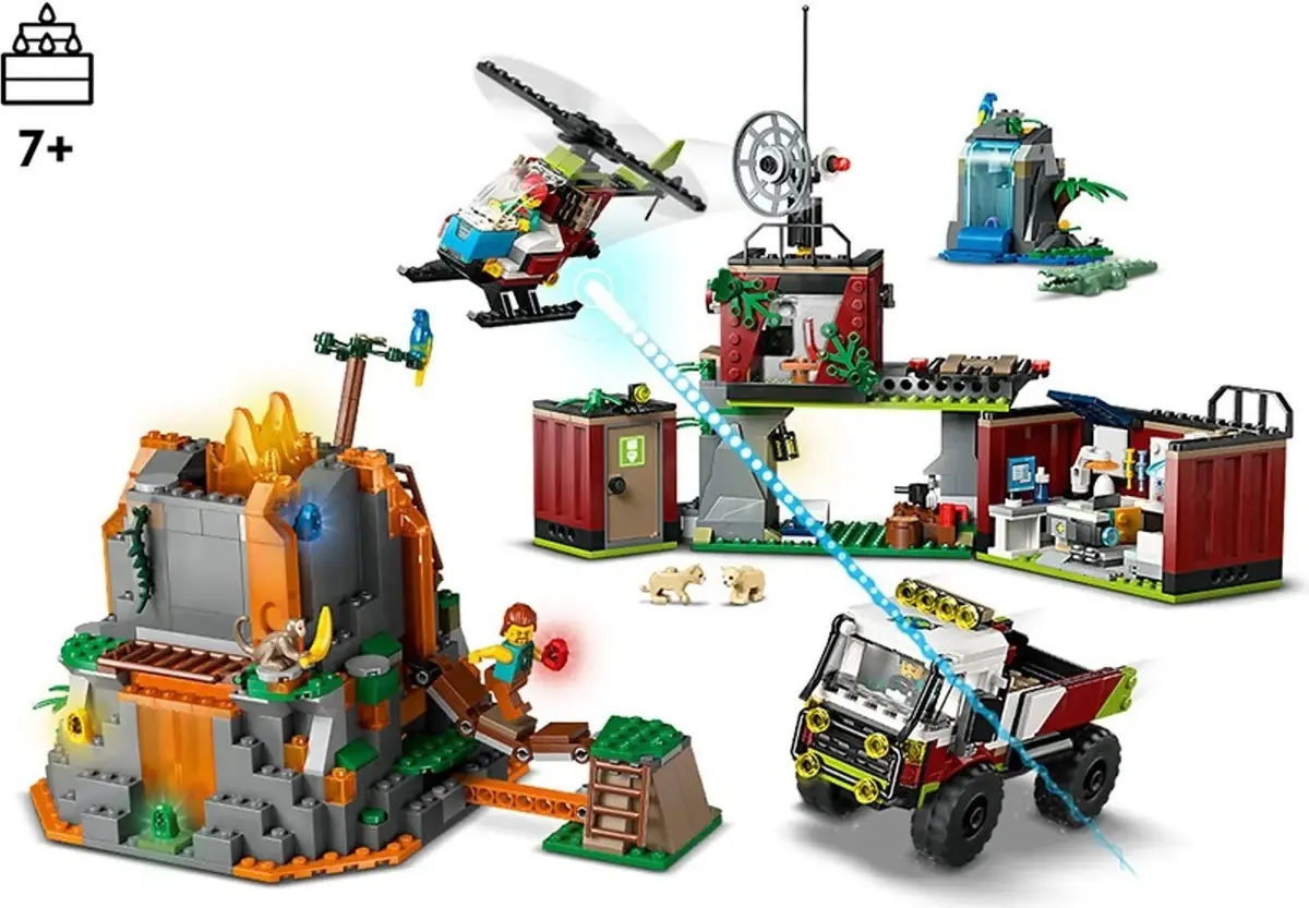 LEGO City 60691 Jungle Explorer Base Camp set