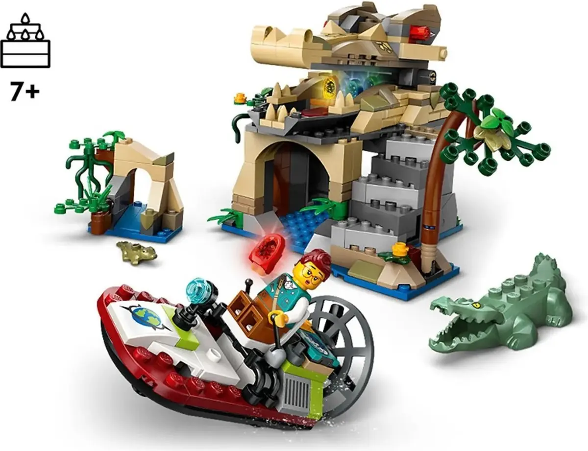 LEGO City 60692 The Lost Crocodile Temple set