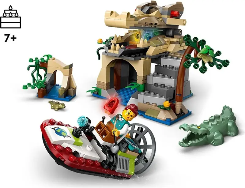 LEGO City 60692 The Lost Crocodile Temple set