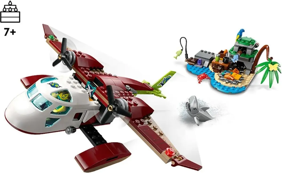 LEGO City 60693 Survivor Island Seaplane set