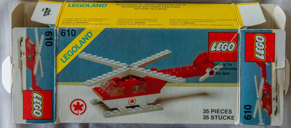 LEGO Town 610 Rescue Helicopter set, image 2
