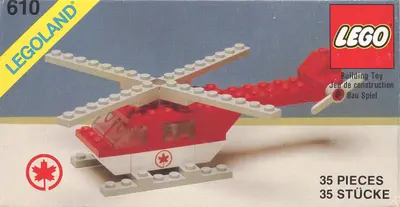 LEGO Town 610 Rescue Helicopter set