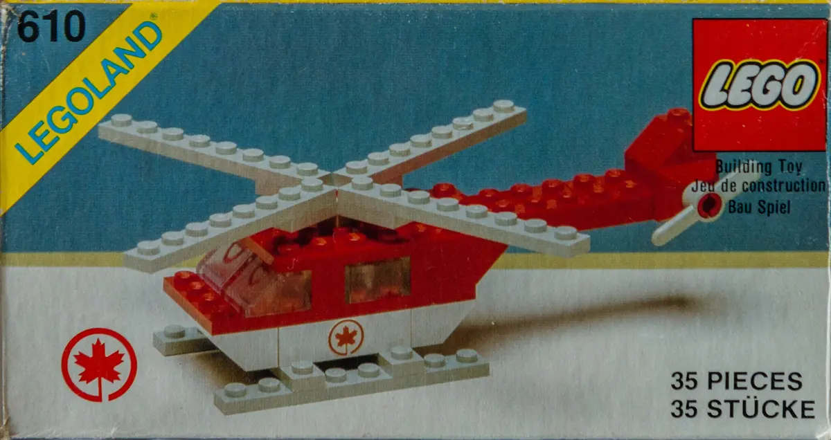 LEGO Town 610 Rescue Helicopter set, image 3