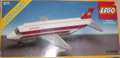 LEGO Town 611 Air Canada Jet Plane set